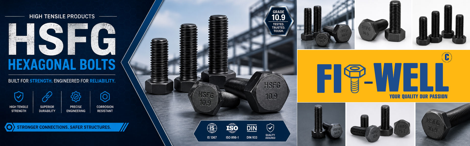 HSFG Hexagonal Bolts