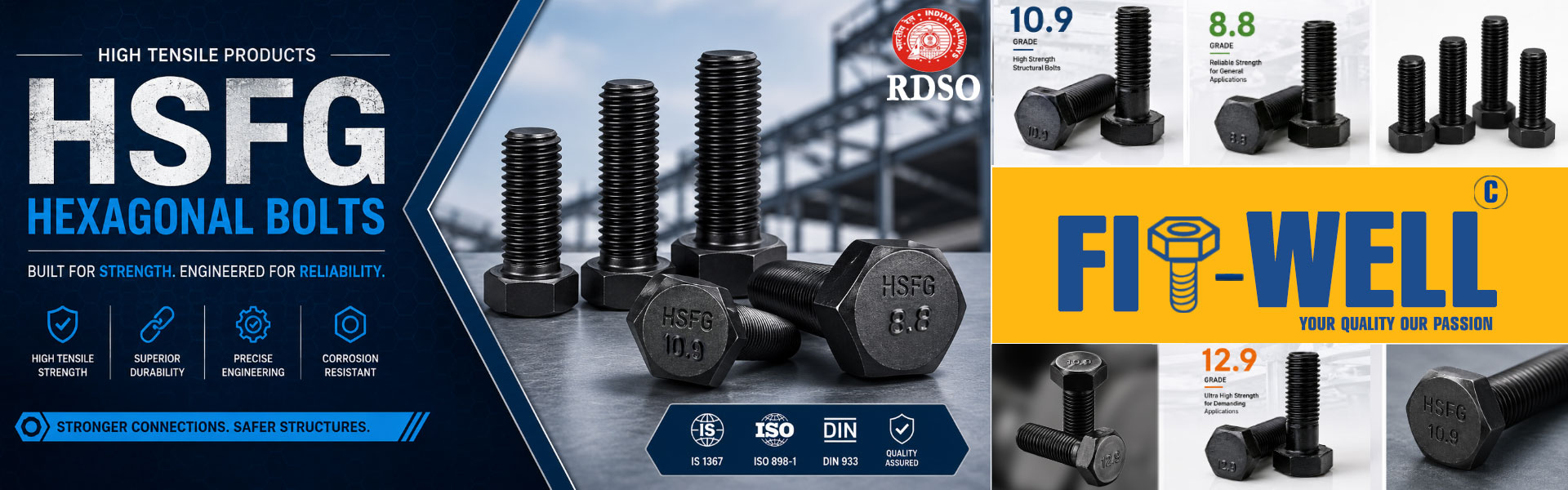 HSFG Hexagonal Bolts