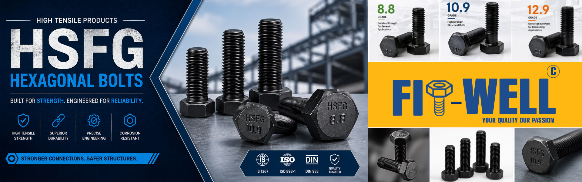 HSFG Hexagonal Bolts
